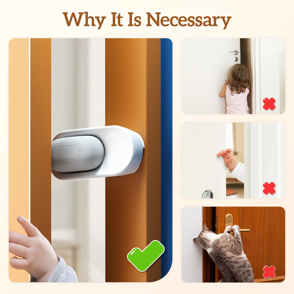Baby Safety Door Stopper Chlidproof Door Guard, Finger Pinch Guard