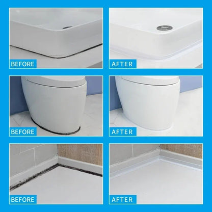 Bathroom Shower Sink Bath Sealing Tapes PVC Adhesive Sealing Strips Waterproof Wall Stickers for Bathroom Kitchen Sealant Tape