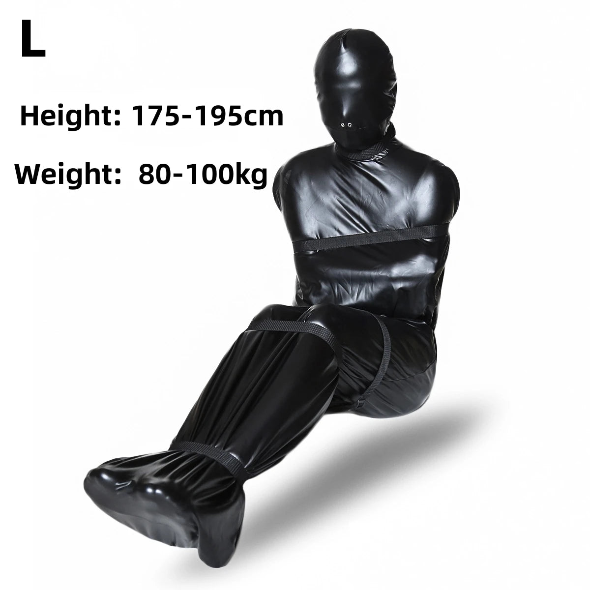 Sex Slave Binding Straitjacket Erotic Costume BDSM Bondage Mermaid Mummy Restraint Bags Sleeping Bag Leather Bodysuit Arm Binder