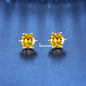 18K Plating Earrings S925 Sterling Silver D Color VVS1 Zircon Earring Stud for Women As Shinning As Diamond Wedding  Jewelry
