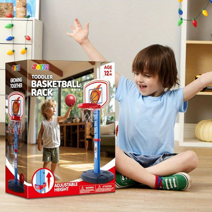 JOYFY Toddler Basketball Arcade Game Set Adjustable Basketball Goal with 4 Balls for Kids IChristmas Birthday Gift