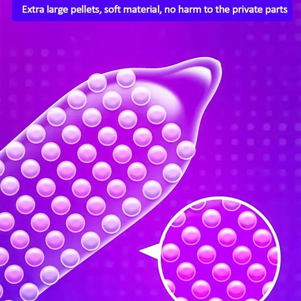 12pcs Condom Vaginal Massage Sex Toy for Adult Men G-spot Dotted Safety Penis Sleeves Stimulation Sex Product Sexual Goods