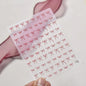 1pcs 5D Diamond Japanese White Lace Bow Nail Art Stickers Pearl Rhinestones Nail Decoration Adhesive Decals Slider DIY Accessory
