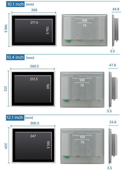 8~21.5 inch Aio Touch Industrial Screen IP65 Touch Screen integrated pc,Aio Industrial Embedded Panel PC TouchScreen Monitor