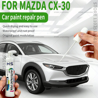 For 2019-2025 Mazda CX 30 Car Paint Repair Pen Touch Up Scratch Remover DIY Auto Accessories Blue White Red Polymetal Grey