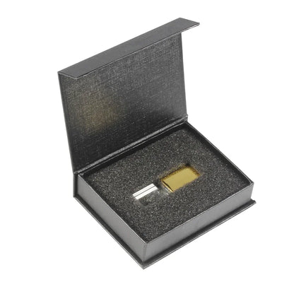 JASTER Crystal Wedding Gifts USB Flash Drives 128GB 3D Laser Engraving Custom Logo Pen Drive 64GB Photography Gift Memory Stick