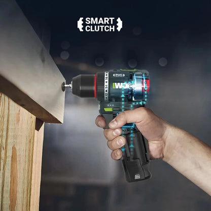 WORX WU135 Cordless Electric Drill 12V 50Nm 1800rpm Brushless Motor for Home Improvement Carpentry Metalworking Smart clutch