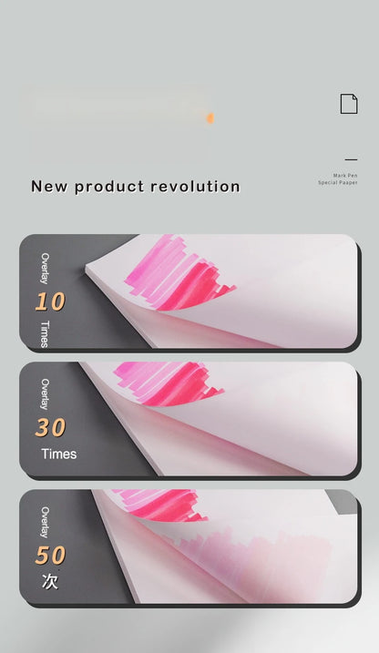 A5/A4 Artist Drawing Paper 120gsm 20/50Pcs Marker Pen Paper Opaque Color for Cartoon Animation Painting Art Students Supplies