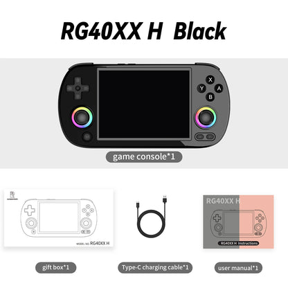 Anbernic RG40XX H Retro Handheld Game Console 4.0" IPS Screen Linux 64-bit RGB Joystick 3200mAh Video Games Player WIFI HDMI Out