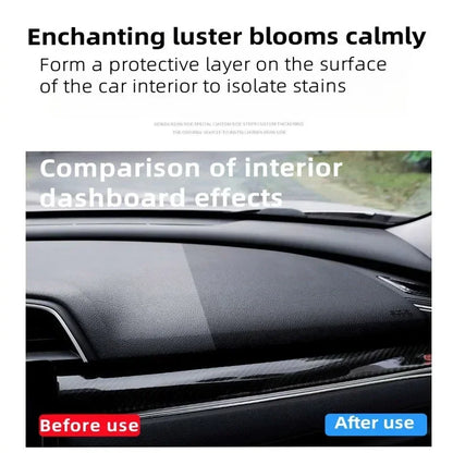 Auto Interior Refurbish Paste Multifunctional Leather Plastic Care Cream Long Lasting Shine Anti Oxidation Protection Coating