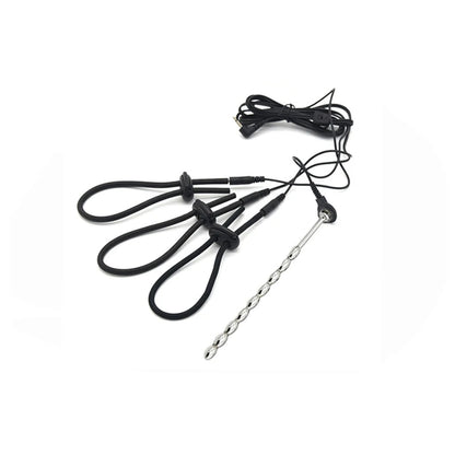 Electric Shocker Anal Butt Plug,E stim Electrosex Penis Ring ,Nipple Electrostimulation Cockring Chastity Cage E-stim Bdsm Toys