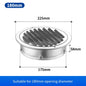 1PCS Circle Air Vent Grill Cover Stainless Steel Silver 70-160mm Round Exterior Wall Duct Ventilation Tool Accessories Home Part