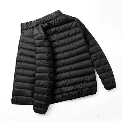 Men's All-Season Ultra Lightweight Packable Down Jacket Water and Wind-Resistant Breathable Coat Big Size Men Hoodies Jackets