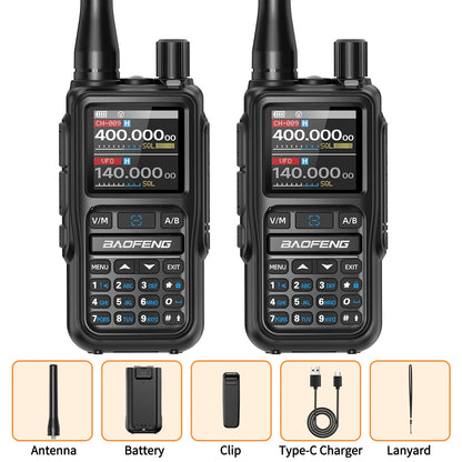 BAOFENG UV-5R Mini Walkie Talkie Multi Band Bluetooth Programming Wireless Copy Frequency 999CH AM FM Long Range Two Way Radio