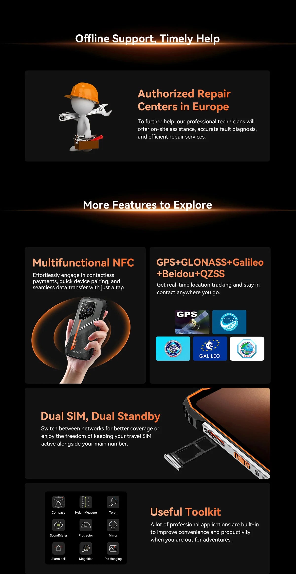 Blackview OSCAL PILOT 3 5G Mobile Phones AI Rugged Smartphone MTK 6300, 6.78' 2.4K Display 120Hz, 12GB 256GB, 7500mAh Phones
