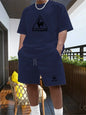 Men's Two-piece Sportswear Short Sleeved T-shirt and Pants Set Running and Fitness Sportswear 2026 Summer Big Discount