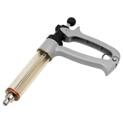 25/50ml Semi-Automatic Veterinary Continuous Syringe Animal Injection Adjustable Vaccine Syringe for Livestock Cattle Sheep