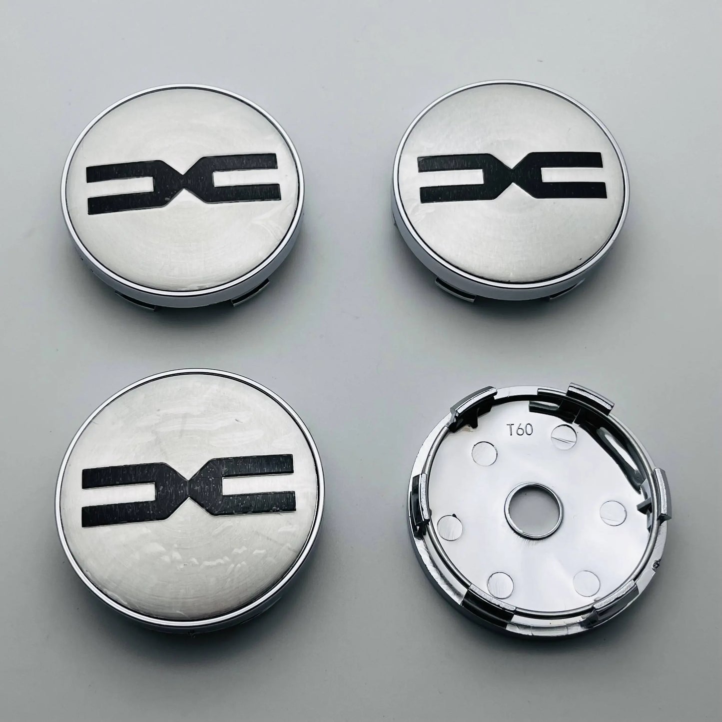 4pcs 3D 60mm Car Wheel Center Caps Whit Emblem LOGO Sticker Rim  Hub Cover Car Styling Auto Accessories for DACIA Spring Duster