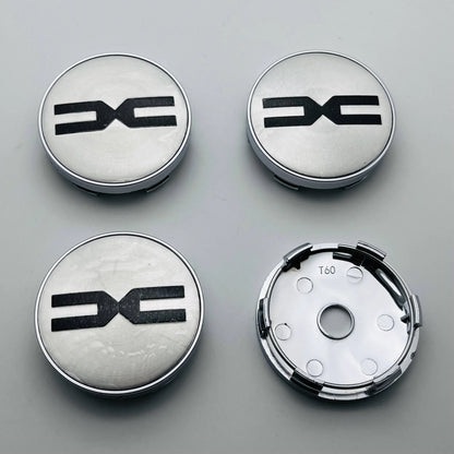 4pcs 3D 60mm Car Wheel Center Caps Whit Emblem LOGO Sticker Rim  Hub Cover Car Styling Auto Accessories for DACIA Spring Duster