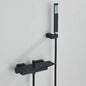 Black Bathroom Shower Faucet Set Bathtub Tap Wall Mounted Hot Cold Mixer Crane Shower Systems With ABS Handheld Shower