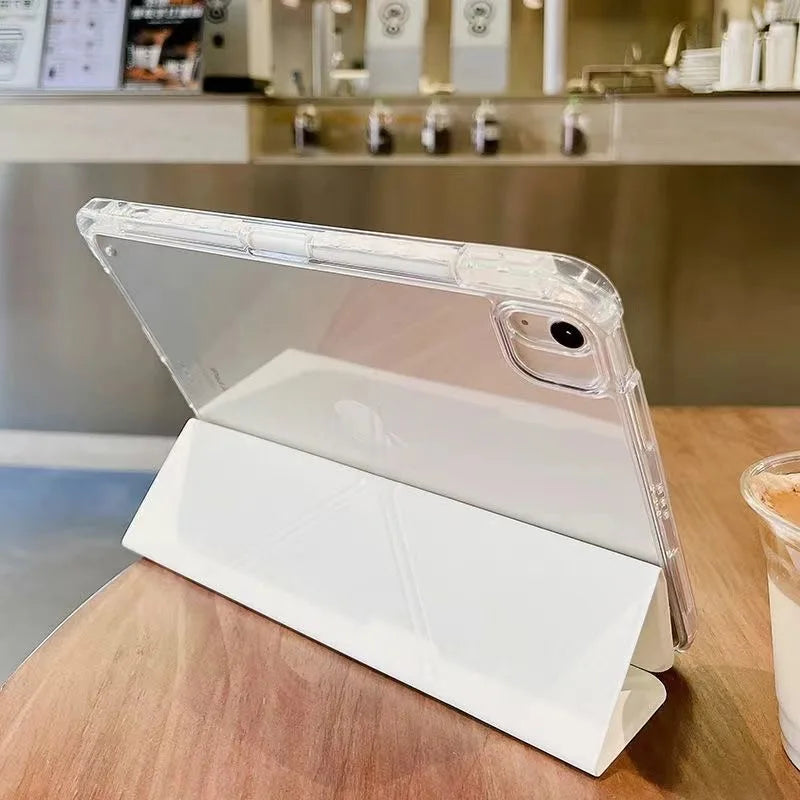For iPad Air 5th 6th 12th 11th iPad Pro 11 12.9 13 Air 11 M4 10th Gen 10.9 10.2 9th 8th 9.7 Mini 7 6 Smart Case with Pen Holder