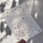 Gold Totem Red Heart Nail Art Stickers Aurora Holographic Star Moon Butterfly 5D Self Adhesive Nail Art RhinestoneS Stickers DIY