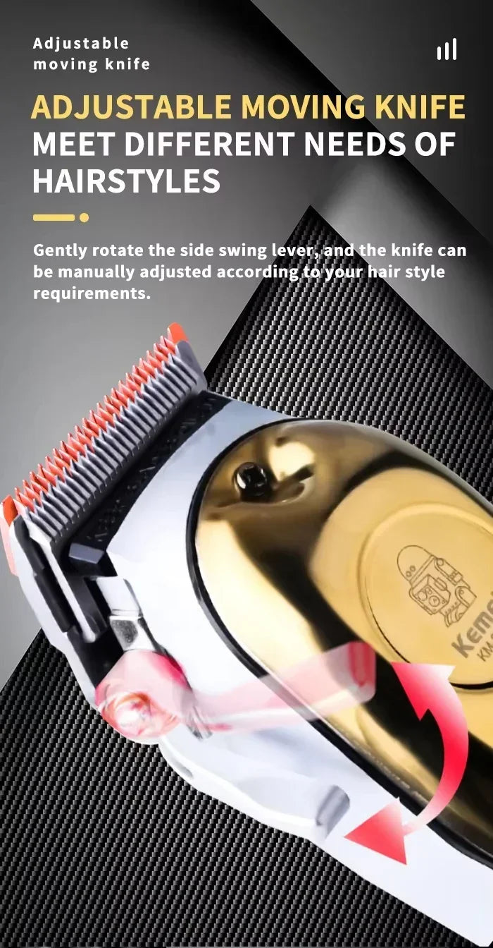 Kemei KM-2628 KM-678 KM-2024 USB Rechargeable Hair Clipper Professional Cordless Men Hair Trimmer Men's Hair Cutting Machine