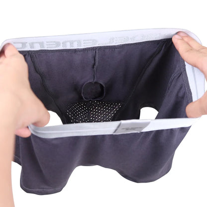 Bullet separate underwear Men's ventilated summer dry underpants Ice silk bag ice healthy boxers