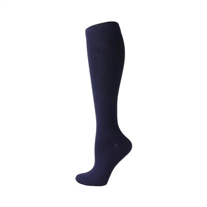 19 Styles Compression Stocking Blood Circulation Promotion Slimming Compression Socks Anti-Fatigue Comfortable Solid Color Socks