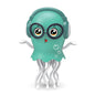Dancing Squid Toy Pet Automatic Obstacle Avoidance Crawling Walking Electric Music Octopus with Light Music Toys Birthday Gifts