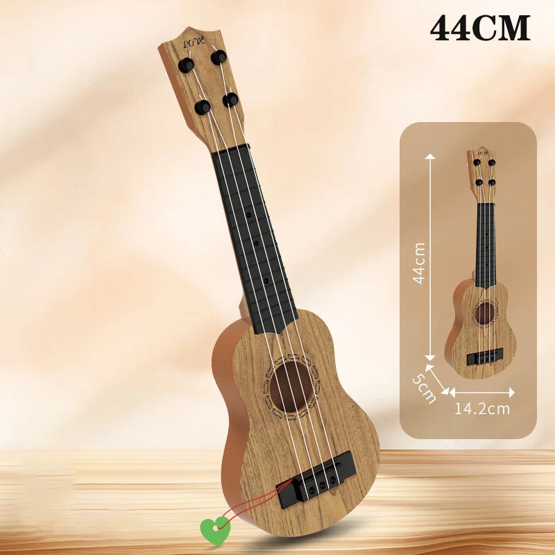 Children Ukulele Musical Toys 4 Strings Small Guitar Montessori Education Instruments Music Toy Learning 3 To 6 Years Boys Gift