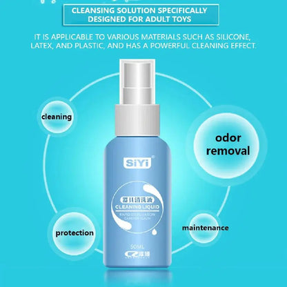 50ml Anti-bacterial Sex Toy Cleaner Disinfection Liquid for Vibrator Body Safe Cleaning Spray Bottle Sex Products Sterilization