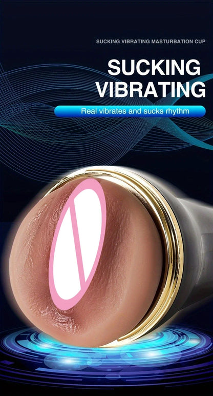 Mens Automatic Masturbation Cup 3D Realistic Vaginal Penis Pump Trainer Pocket Pussy Blowjob Dicks Stimulator Adult Men Sex Toys