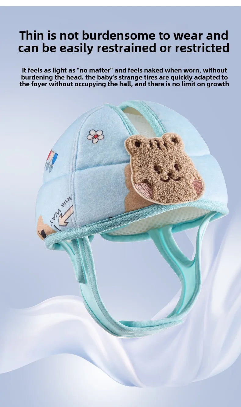 1-3T Toddler Baby Head Protector Safety Hat Cute Bear Bunny Baby  Prevent Injured Helmet  for Crawling Walking Learning Headgear