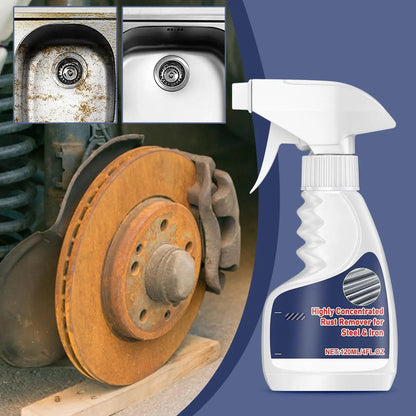 NEW All-Purpose Rust Remover Spray 120ML, Fast-Acting Iron Oxidation Eliminator, Restores Shine, Safe on Various Surfaces