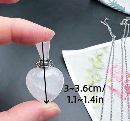 S17 Heart Crystal Pet Cremation Urn Necklace Keepsake Pendant Hold Pet Hair Ashes Memorials Jewelry For Dog Cat Remembrance Gift