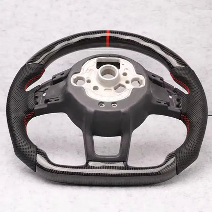 Carbon Fiber Steering Wheel Leather For Volkswagen Golf 7 7.5 GTI GTD GTE R 2013-2020 Polo GTI Tiguan Passat DSG