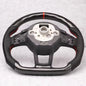 Carbon Fiber Steering Wheel Leather For Volkswagen Golf 7 7.5 GTI GTD GTE R 2013-2020 Polo GTI Tiguan Passat DSG