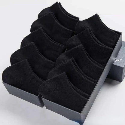 10pairs / Low Black And White Gray Cotton Socks Men's Socks Breathable Sports Socks Men's Short Socks Women's Socks EU37-44