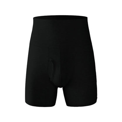 Men's underwear Men's cotton high waist belly large size lengthening anti-wear leg plus fat warm sports boxer shorts