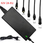 42V 54.6V 2A Battery Power Adapters For Lithium Battery Pack AC100-240V 36V 48V 2A Lithium Battery Charger 5 Plugs EU / US Plug
