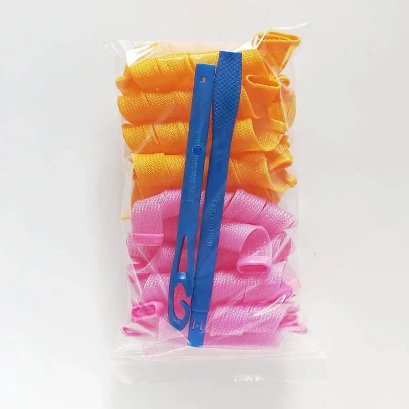 Heatless Hair Curles 10/12/18pcs No Heat Hair Rollers Volume Curles Women Hair Curlers Soft Flexirods Rolller Curling Hairs Tool
