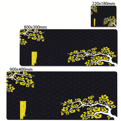 Japanese Cherry Blossom Mouse Pad Gaming XL Home New HD Mousepad XXL Keyboard Pads Office Non-Slip Carpet Purple Sakura Mice Mat
