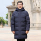 Canada Fashion Winter Jacket for Man Down Coat Parka Men's White Goose Down Jacket -30℃ Hooded Warm Thick Long Padding HXY305
