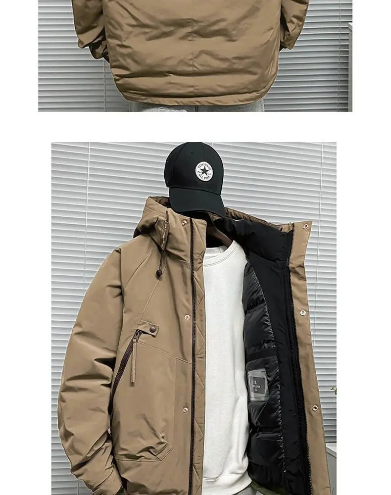 Men's Jacket Winter Windproof Warm Down Jacket Outdoor Sports Mountain Overcoat Hooded Snowboarding Parka Snow Coat Canada Tops