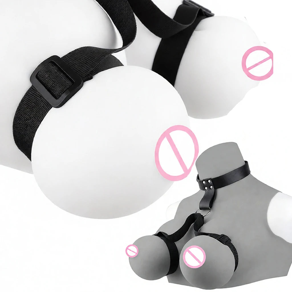 QKKQ PU Leather And Webbing Erotic Bra Chest Harness Belt Breast Teating Chest Binder BDSM Sex Toys For Women Erotic Accessories