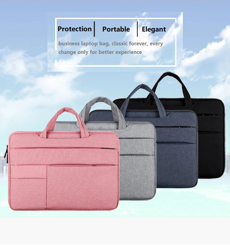 Water-resistant Universal Laptop Bag Sleeve 11 12 13 14 15 15.6 inch Notebook for Macbook Computer Handbag Briefcase Travel Bag