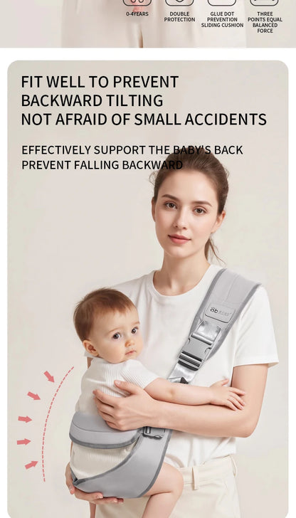 Baby Carrier Kids Waist Stool with Waist Protection Baby Strap Adjustable Front Holding Type Big Baby Carrier