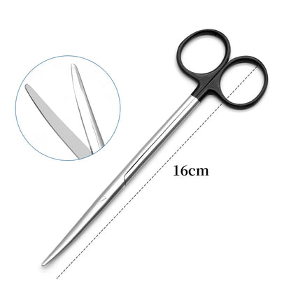 Cutting Tonsil Non-damaged Vocal Cord Cutter Straight Stainless Steel Black Handle Scissors Medical Instruments
