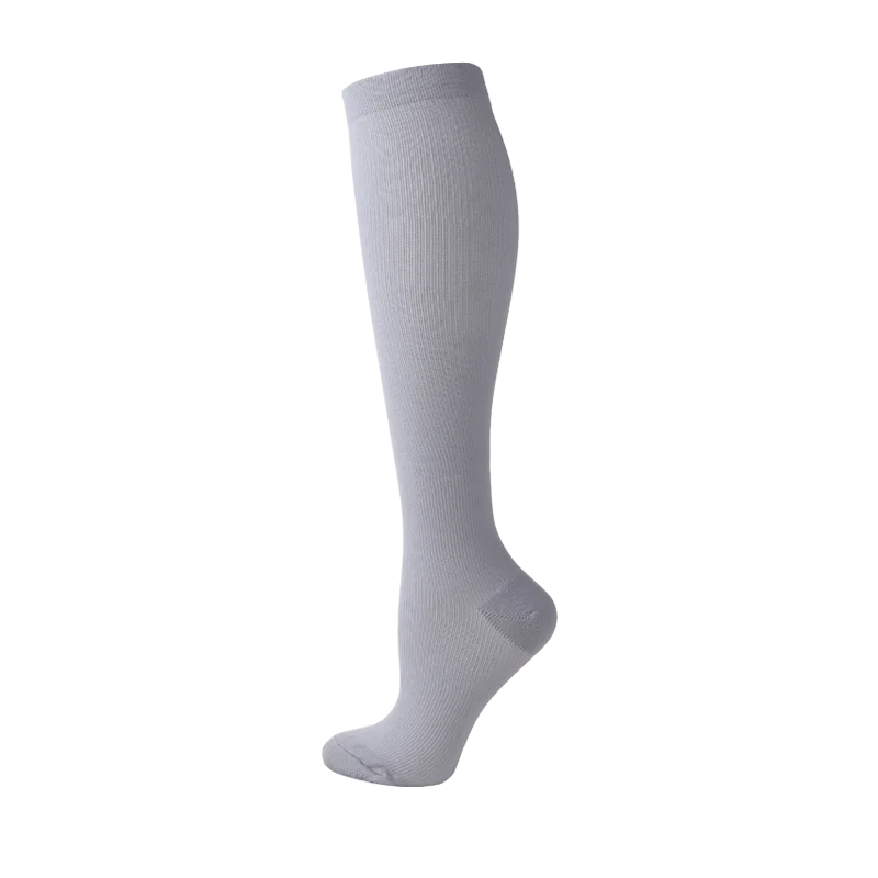 19 Styles Compression Stocking Blood Circulation Promotion Slimming Compression Socks Anti-Fatigue Comfortable Solid Color Socks